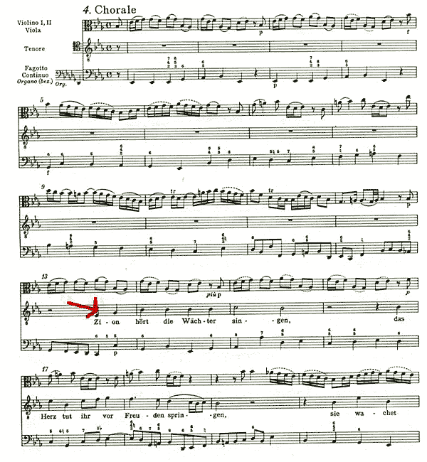 BWV 140 Example 2